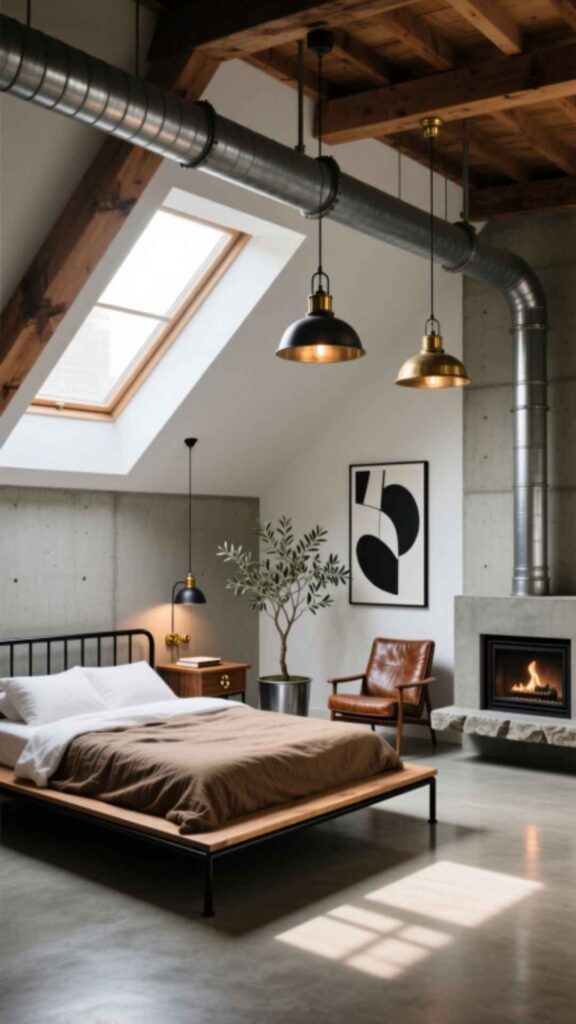 Modern Industrial Attic Style