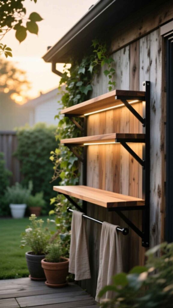 DIY Folding Wall Bar