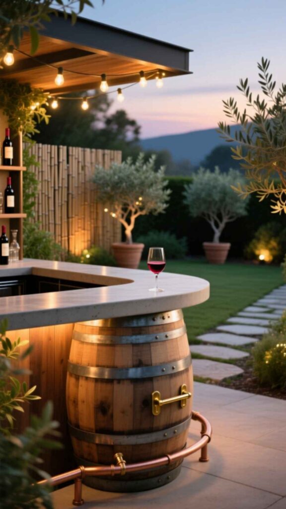 Wine Barrel Bar