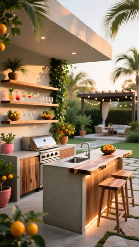 Outdoor Kitchen Bar Combo