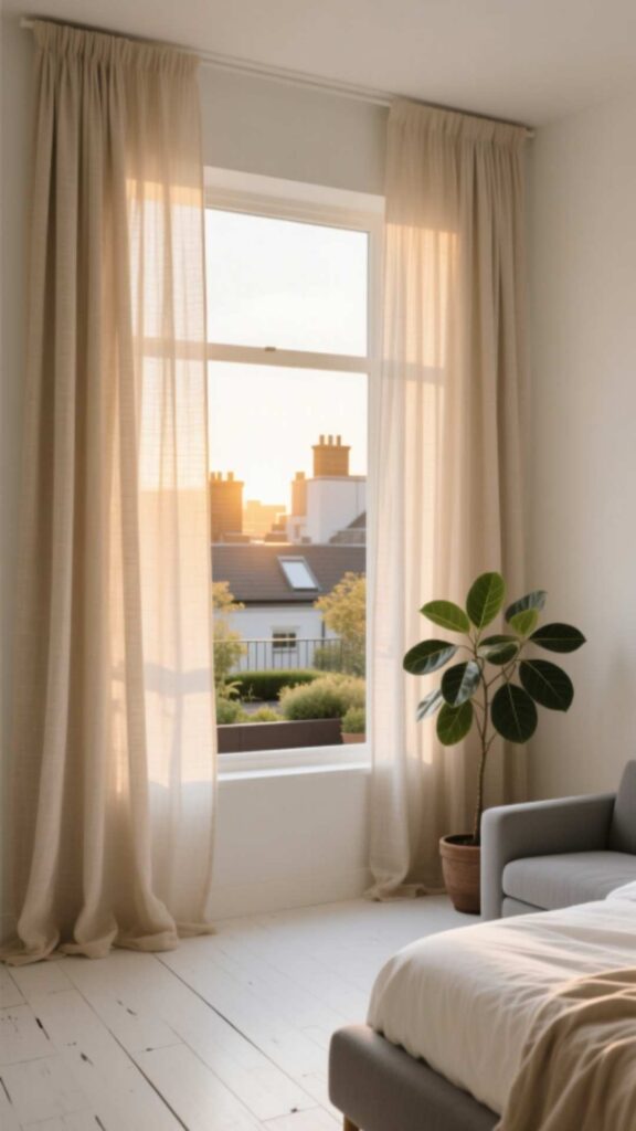 Neutral Beige Curtains