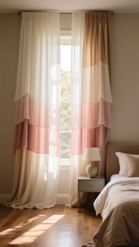 Layered Shades and Curtains