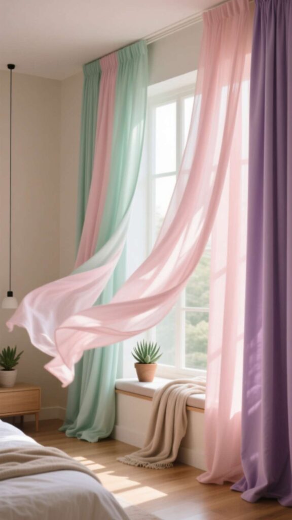 Pastel Color Curtains