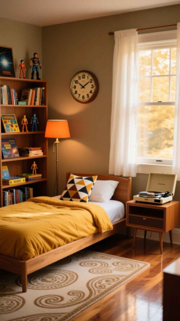 Vintage Retro Boys Bedroom