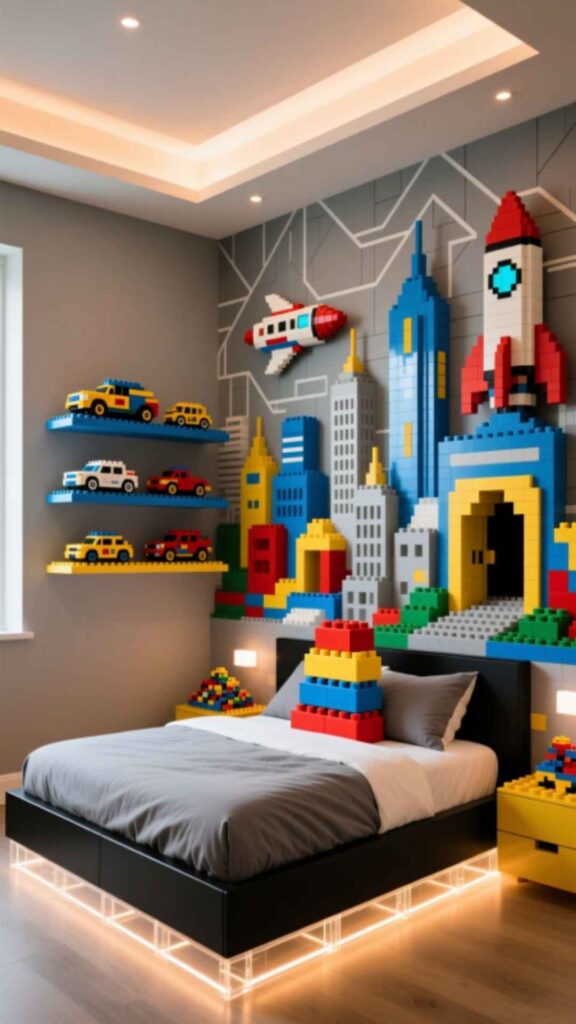 Lego-Inspired Boys Bedroom