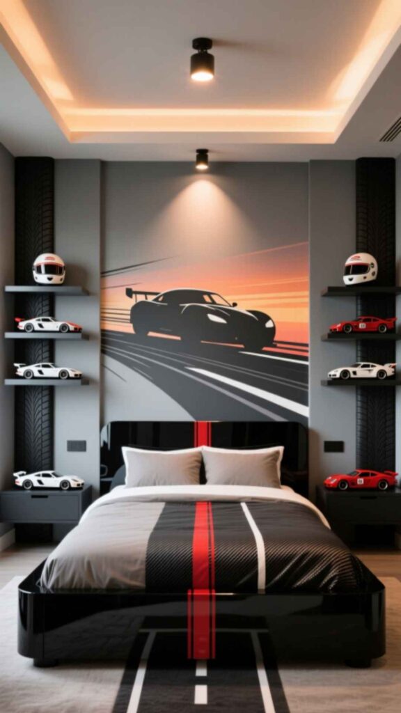 Car and Racing Bedroom for Boys