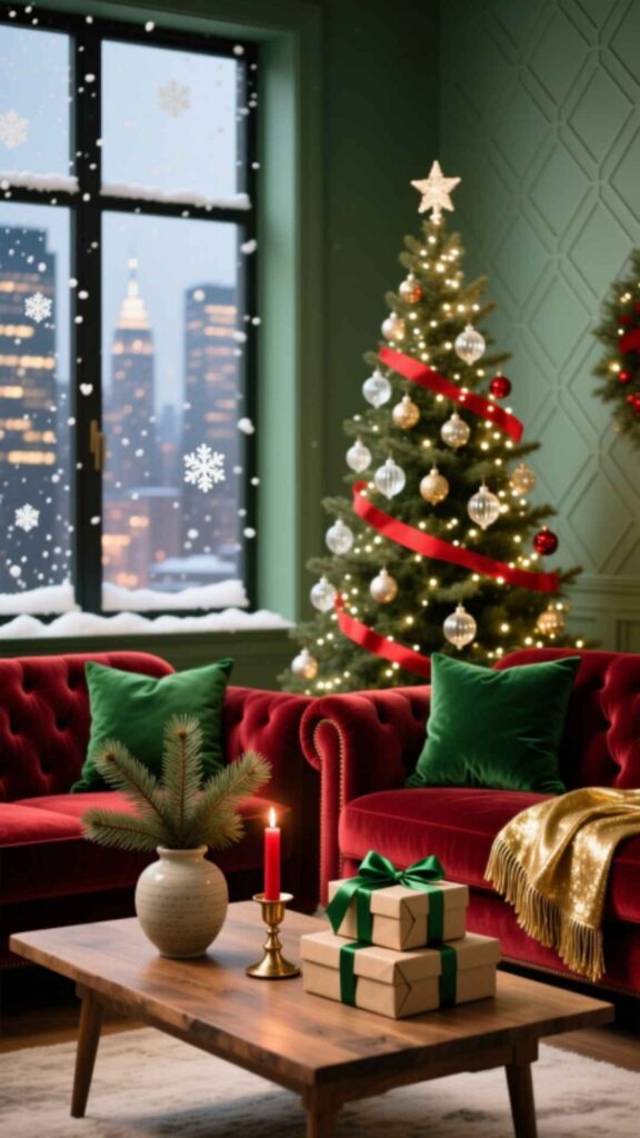 Go for a Classic Red and Green Theme