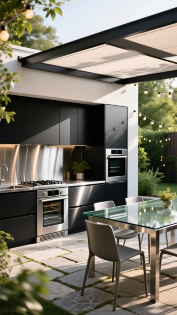 Stainless Steel Modern Kitchen