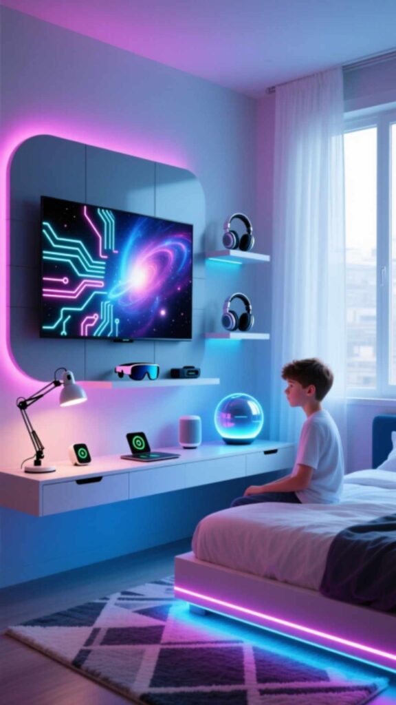 Tech-Savvy Bedroom