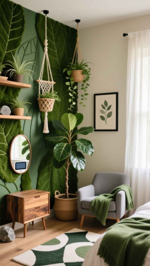 Nature-Inspired Green Room