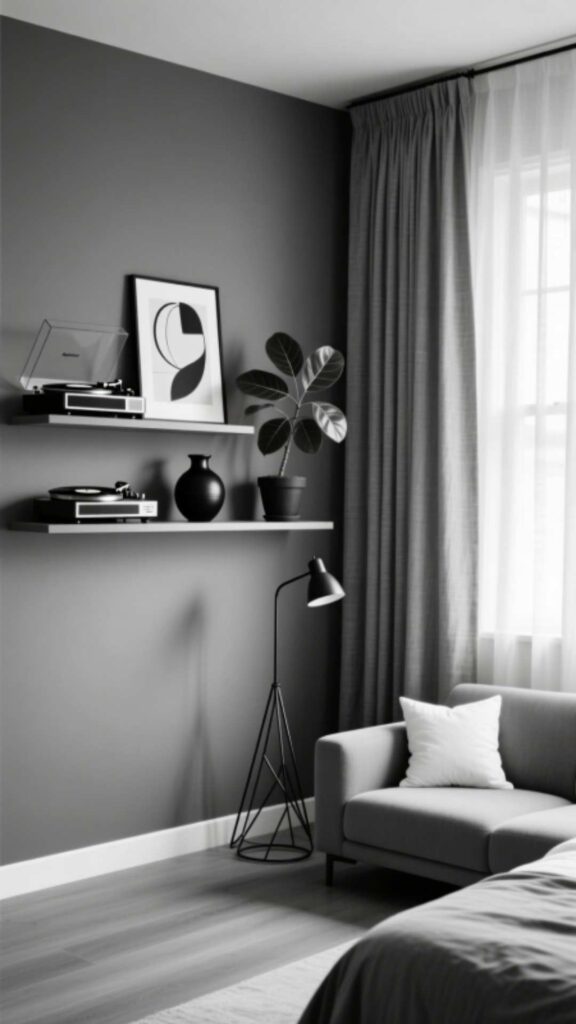 Monochrome Gray Room