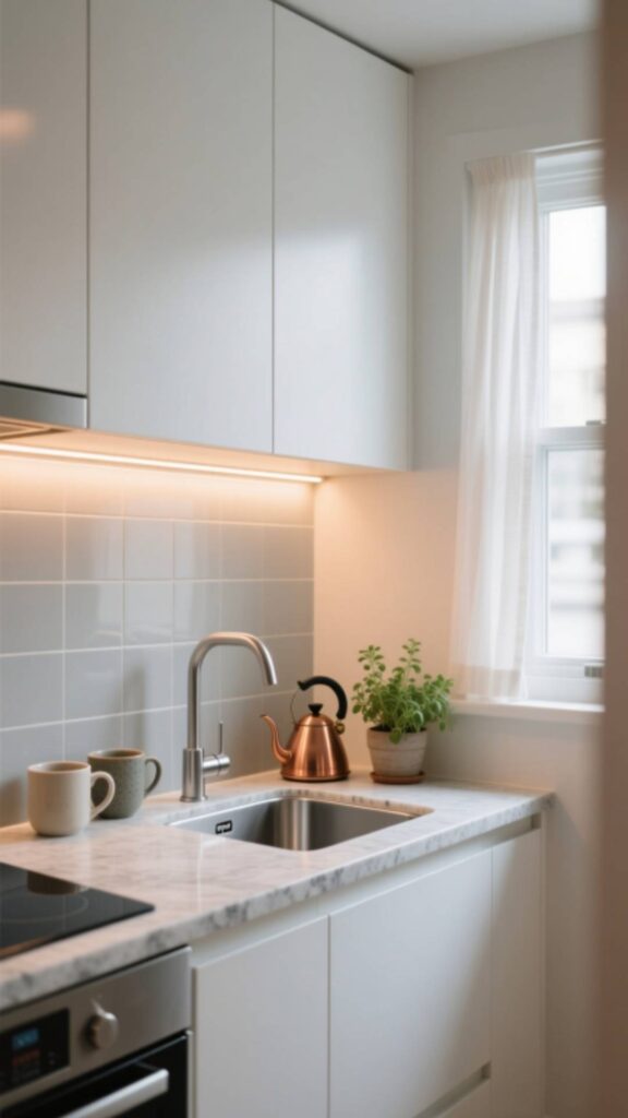 Hidden Lighting Under Cabinets