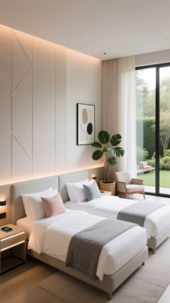 Hotel-Style Twin Guest Room