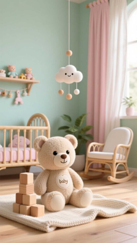 Cute Bear Baby Room Theme