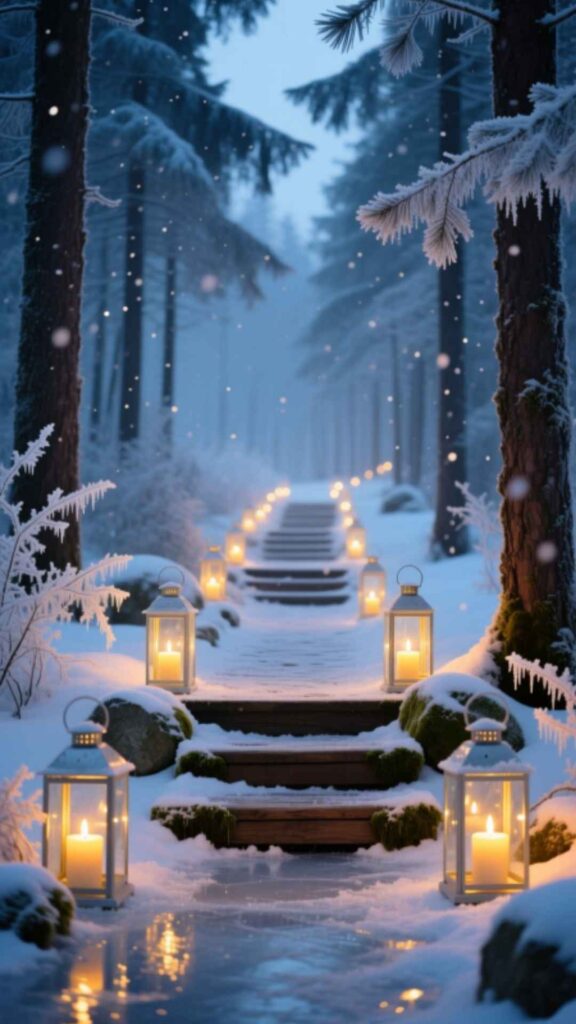 Outdoor Candle Lantern Pathway