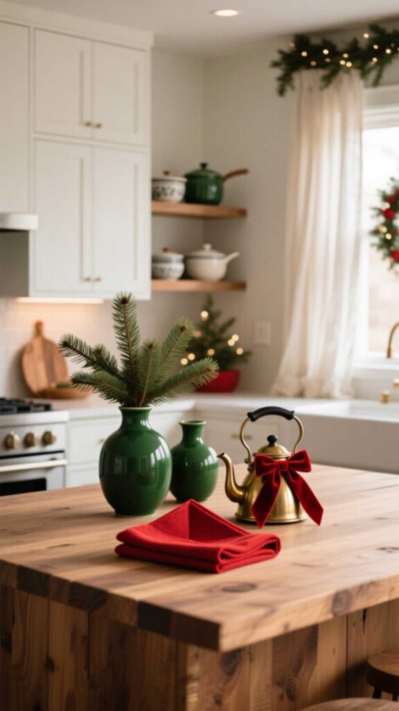 Use Red and Green Accents