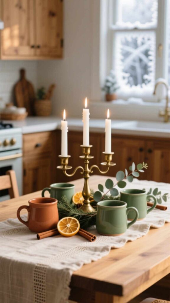 Create a Festive Kitchen Table Centerpiece
