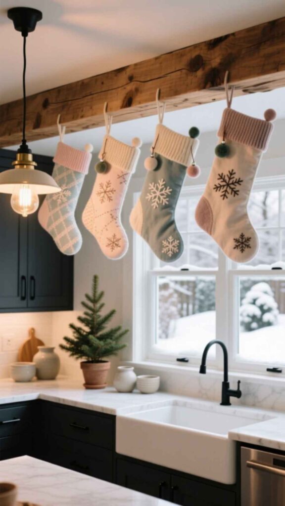 Hang Stockings in the Kitchen