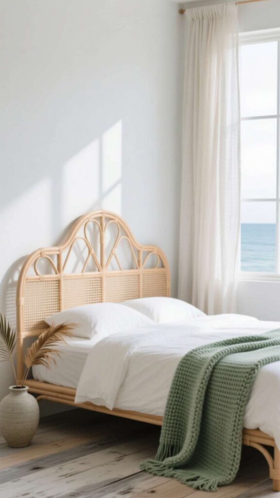 Rattan or Cane Headboard