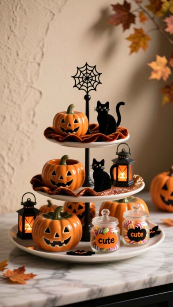 Halloween Tiered Tray Decor