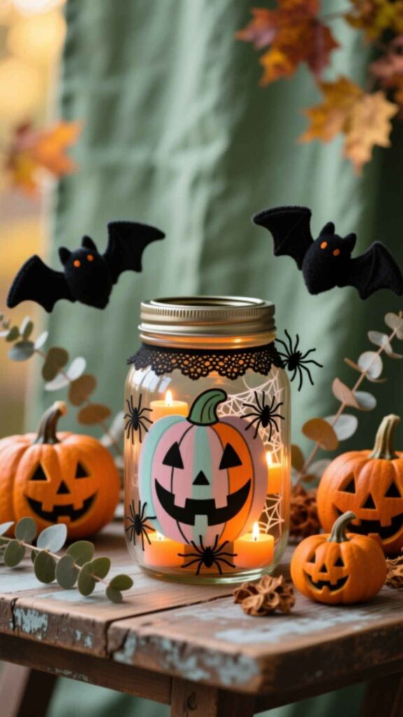 Halloween Mason Jar Decor
