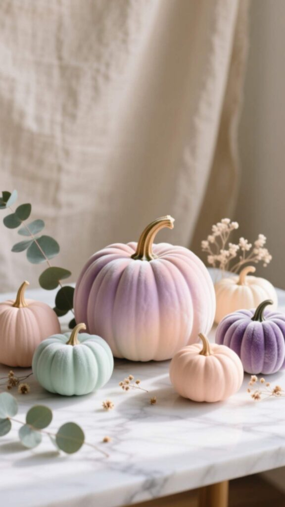 Pastel Pumpkin Decor