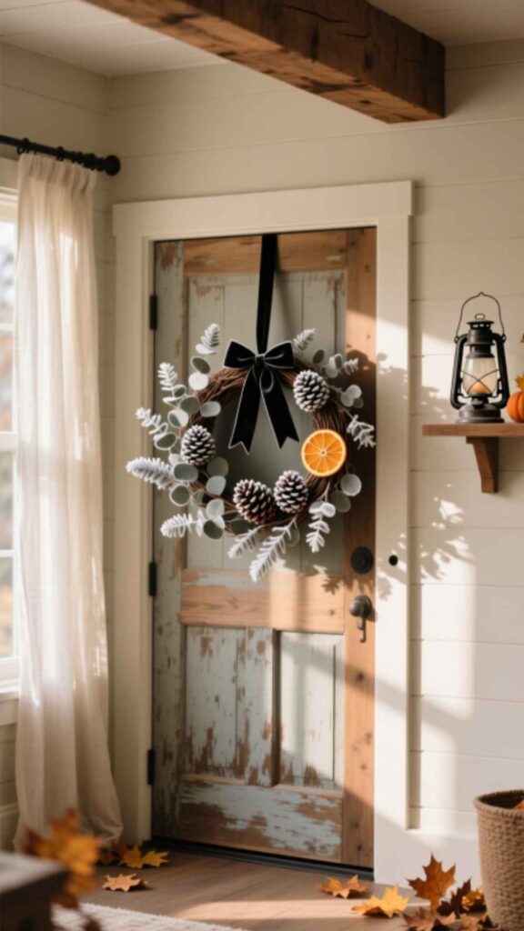 Neutral Color Halloween Wreath