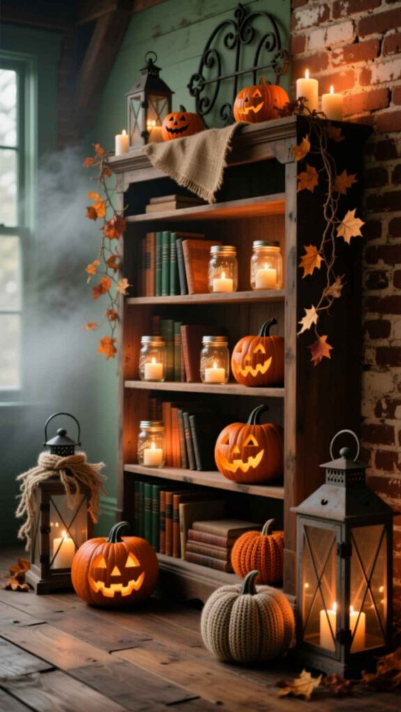 Farmhouse Halloween Lighting Ideas