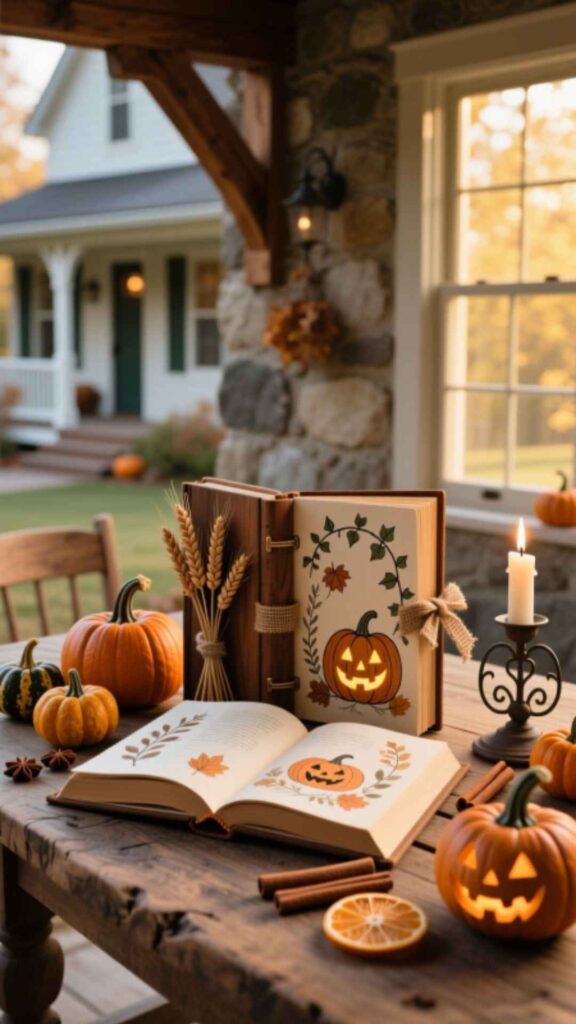 Natural Elements in Farmhouse Halloween Decor