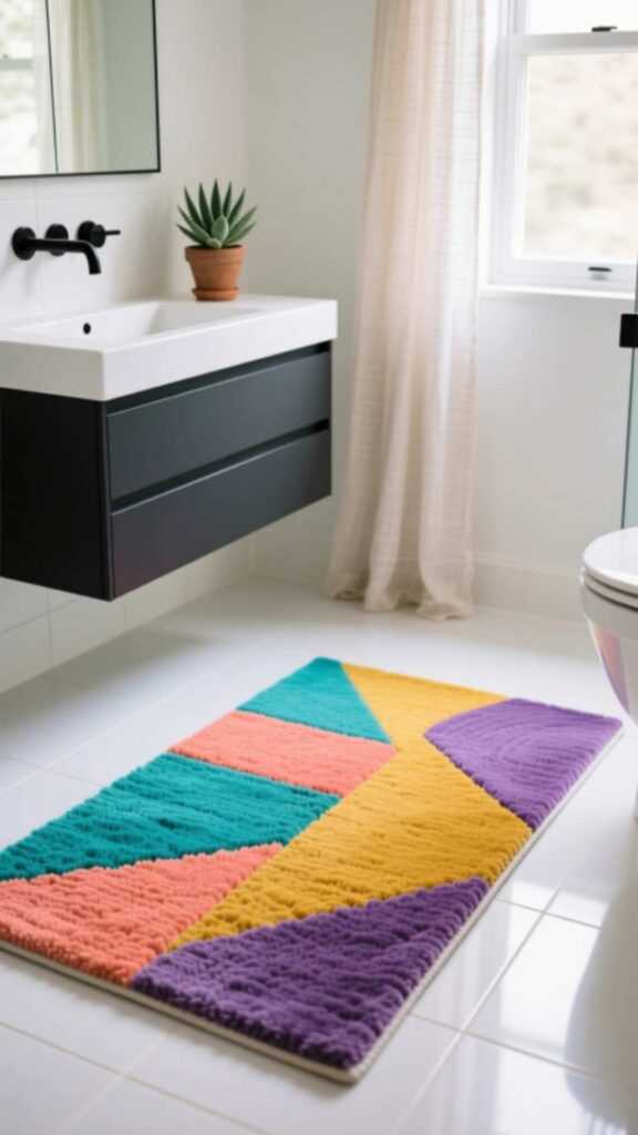 Colorful Bathroom Rugs