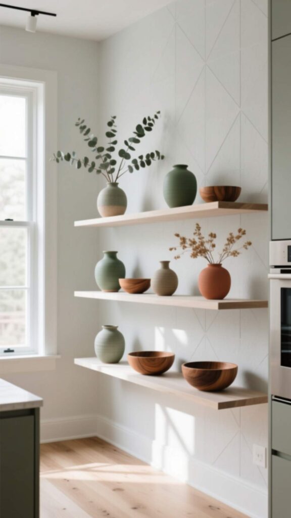 Open Shelving for Airy Look
