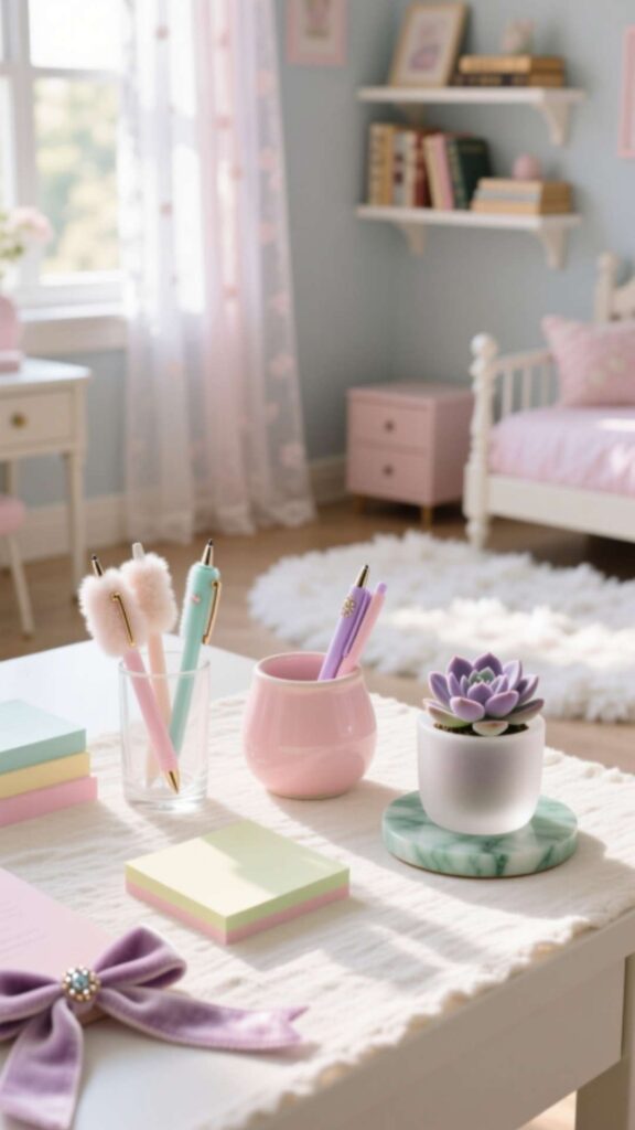 Pastel Desk Accessories