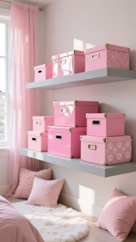 Pink Storage Boxes