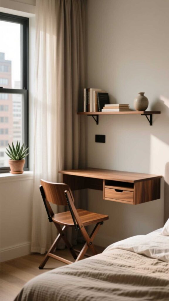 Folding Chairs and Compact Desk