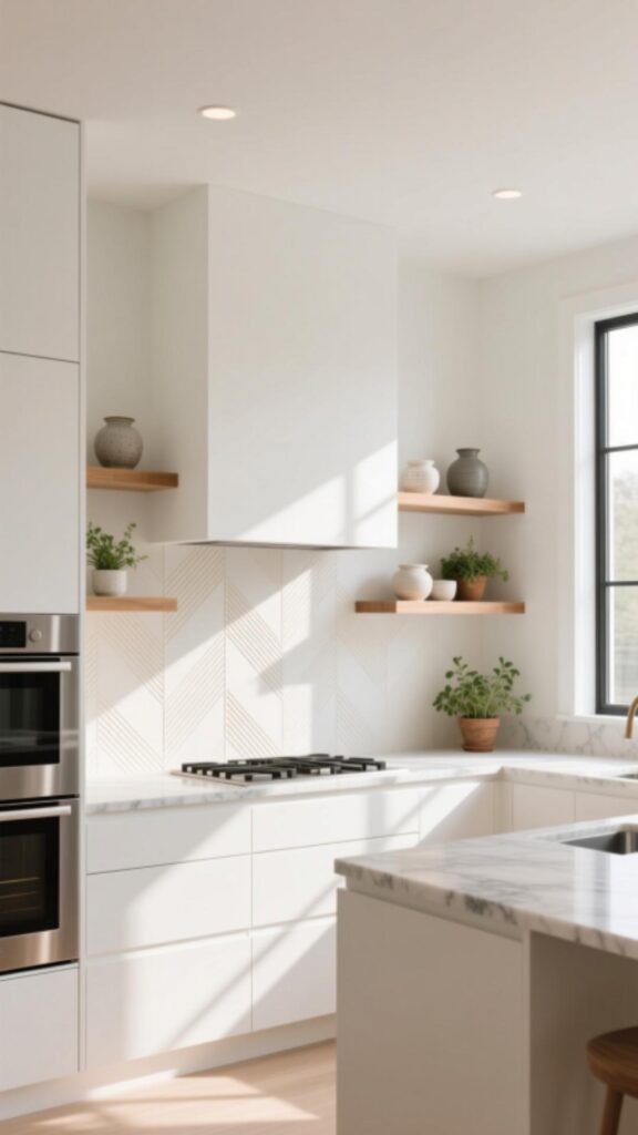 White Kitchen Backsplash