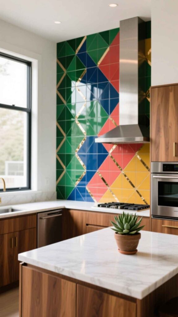 Colorful Tile Backsplash