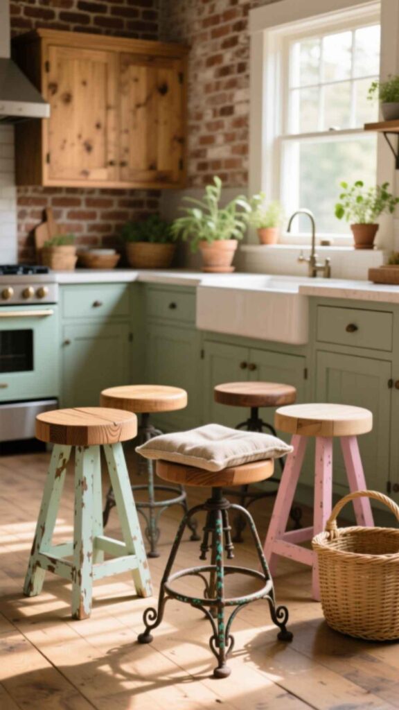 Farmhouse-Style Stools