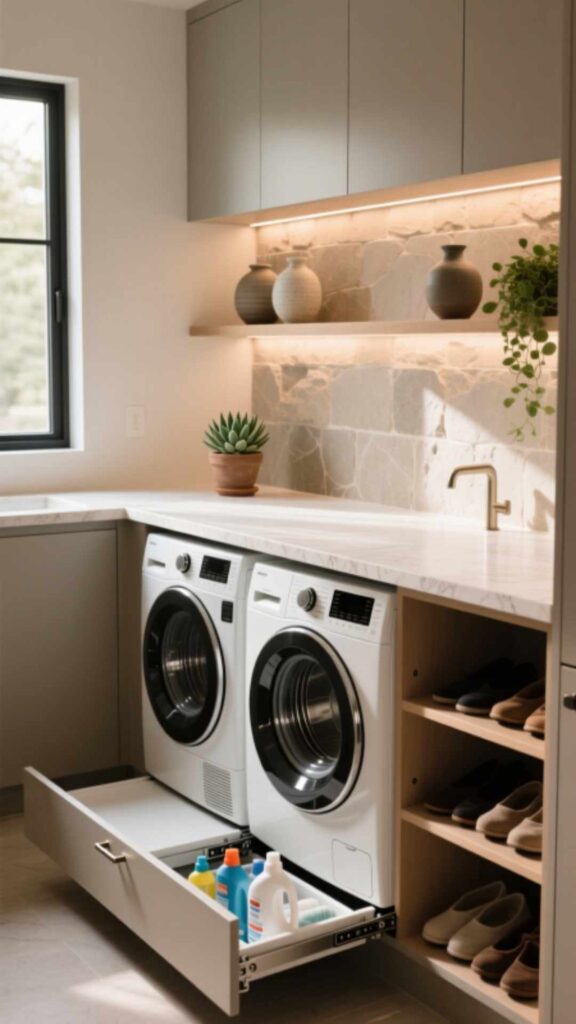 Folding Counter Above Appliances