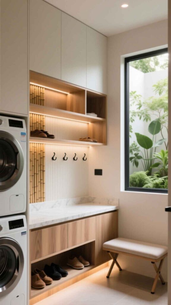 Built-In Shoe Rack System