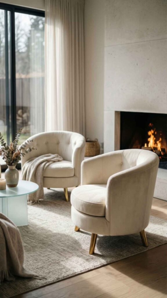 Barrel Chairs for a Rounded and Cozy Feel