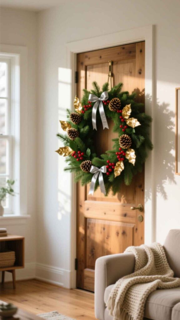 Festive Wreath on Walls or Doors