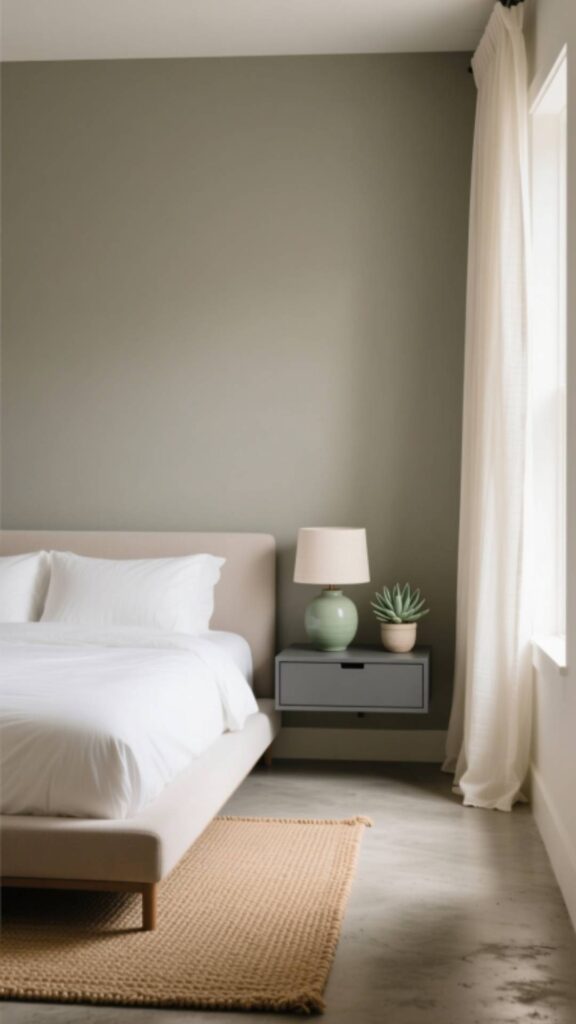 Calm Neutral Bedroom with Matte Finishes