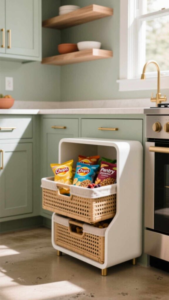 Basket Storage for Snacks