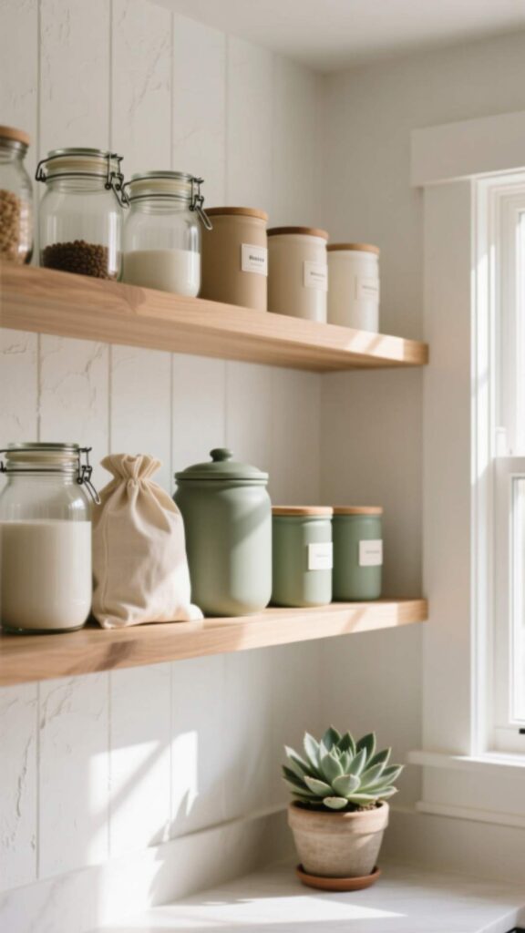 Open Shelf Pantry Style