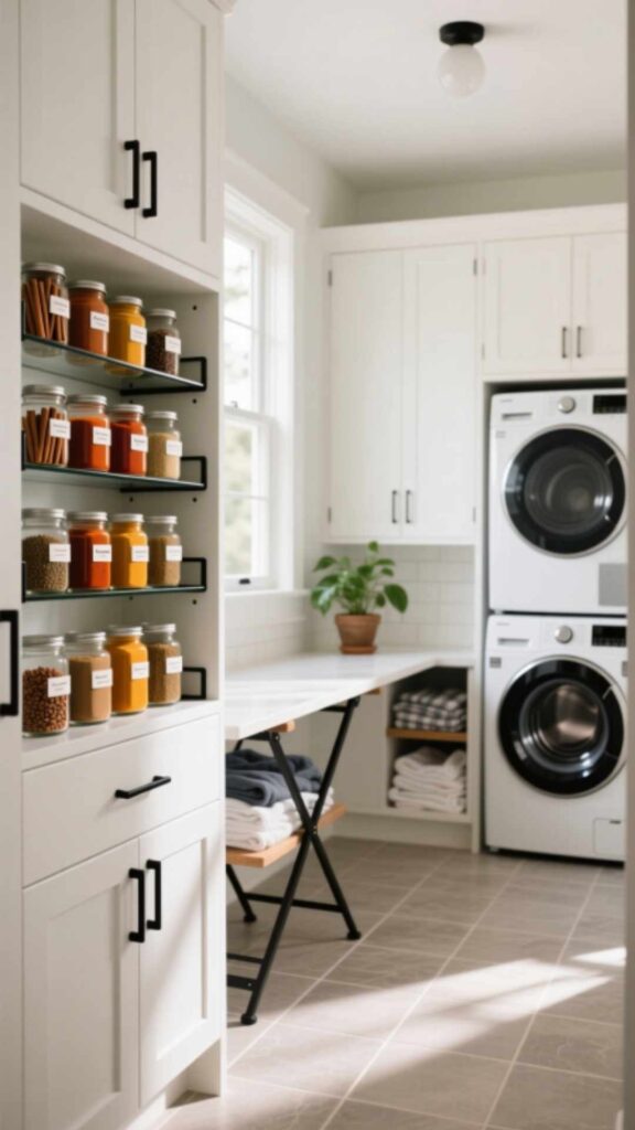 Pantry with Spice Storage