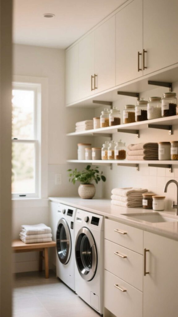 Pantry with Adjustable Shelves