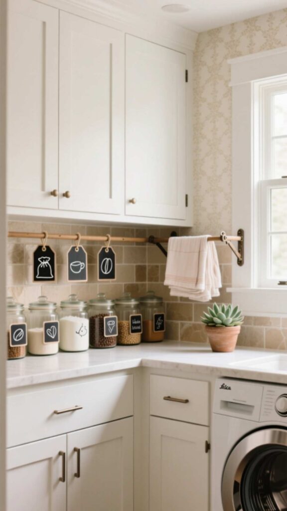 Pantry with Chalkboard Labels