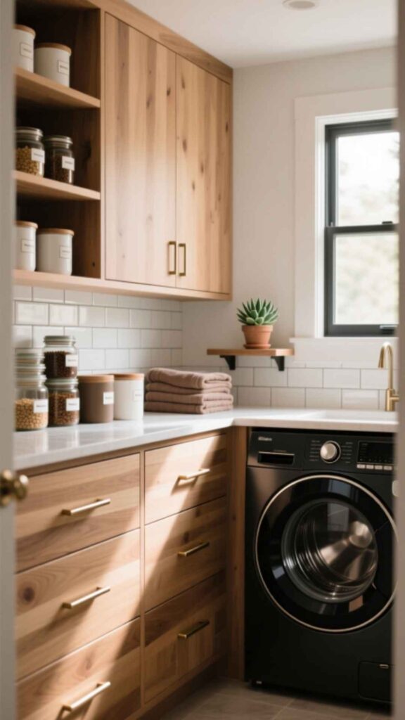 Pantry with Closed Drawers