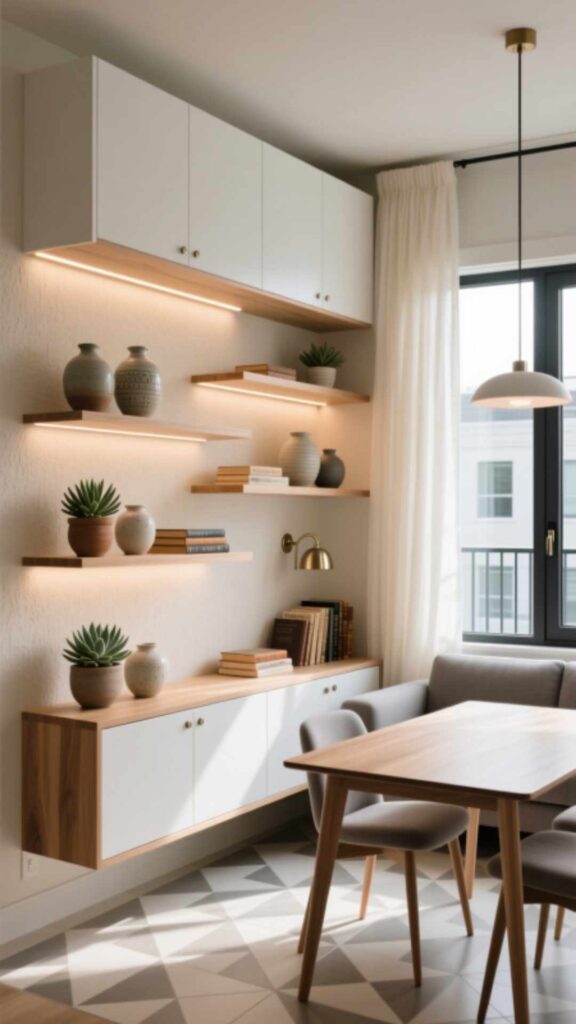 Add Floating Cabinets