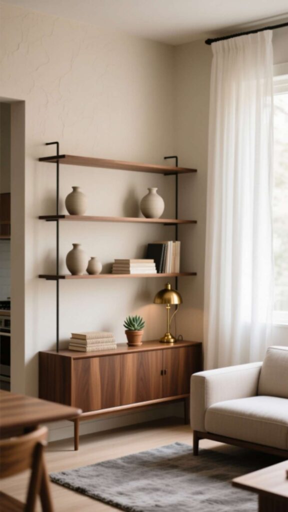 Try Open Shelving for Storage